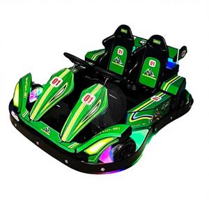 Nouveauté : Kart à pédales électrique commercial à double moteur, double siège, pour parc d'attractions intérieur/extérieur, karting à dérive, vitesse maximale de 30 km/h - Product Image 1