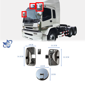 อะไหล่ตกแต่งรถยนต์คุณภาพสูง ฝาครอบกระจกมองข้างโครเมียมพลาสติก โรงงาน Zhijing สำหรับ ISUZU <span class=keywords><strong>DECA</strong></span> <span class=keywords><strong>320</strong></span> ปี 1996 ขายส่ง - Product Image 1