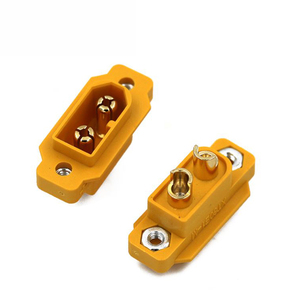 Connecteur de prise <span class=keywords><strong>XT60E</strong></span> jaune Amass <span class=keywords><strong>m</strong></span>âle pour modèles RC, 10 pièces - Product Image 2