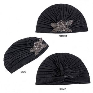 Turbante de Joyería de Colores Brillantes al por Mayor con Delicados Accesorios de Joyería, Pañuelo para la Cabeza de Poliéster, Pañuelos Diarios para Mujer - Product Image 3