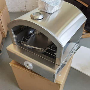 Horno de gas portátil para exteriores, mini máquina tostadora de hamburguesas de acero inoxidable, para viaje, camping, estufa de gas, butano, hogar - Product Image 1