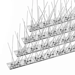 Kit de pinchos de acero inoxidable para mantener al aire libre, trampa disuasoria para gatos, ardilla, repelente de palomas duradero, picos antiaves