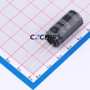 Condensador Electrolítico de Aluminio de 1000uF 50V 13x25KM con Orificio Pasante, D13xL25mm 1000uF 20% 50V 1.25A-120Hz - Product Image 1