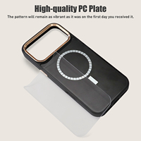Coque de téléphone personnalisable avec gaufrage, plaque PC vierge, impression UV, antichoc, magnétique pour iPhone 17 16 15 Pro Max