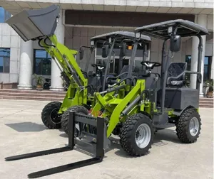 Pemuat kompak 1 Ton <span class=keywords><strong>1000kg</strong></span> beban Mini roda pemuat listrik kecil - Product Image 3