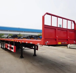 Venta caliente 3 ejes 12m nuevo contenedor de plataforma semi camión <span class=keywords><strong>remolque</strong></span> bajo cama plana semi <span class=keywords><strong>remolque</strong></span> para la venta - Product Image 3