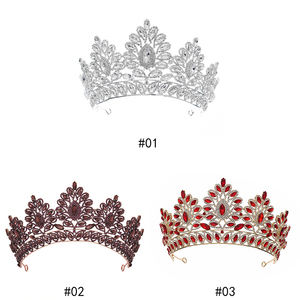 Couronnes de <span class=keywords><strong>Mariage</strong></span> en Cristal pour Femmes, Grandes Diadèmes de Princesse en Strass pour Reines, Ornements de Cheveux de <span class=keywords><strong>Luxe</strong></span> en Alliage – Vente en Gros - Product Image 5