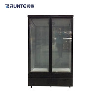 Congélateur de présentation réfrigérée, réfrigérateur vertical commercial, armoire réfrigérée, porte en verre pour supermarché