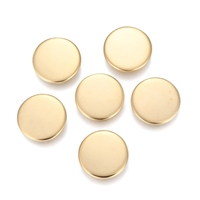 Réglages de cabochon rond en acier inoxydable Plateau vierge Base de lunette Fit Cabochon Cameo pour la fabrication de résultats