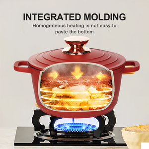Juego de utensilios de <span class=keywords><strong>cocina</strong></span> antiadherentes clásicos de 18 piezas, olla y utensilios de <span class=keywords><strong>cocina</strong></span> de aluminio fundido a presión <span class=keywords><strong>por</strong></span> inducción, <span class=keywords><strong>ollas</strong></span> y sartenes - Product Image 3