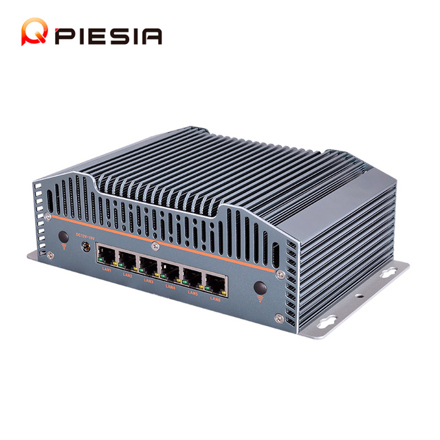 Piesia AI Robot Control Mini Computer Box 6 Lan Core I7 I5 Ultra 7 155H 2*DDR5 X86 Industrial Router Pfsense Firewall Mini PC