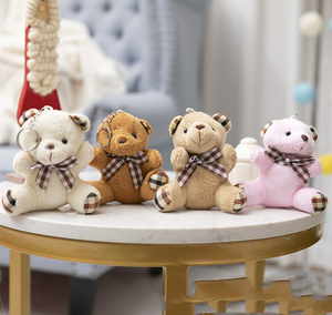 Ours en peluche en peluche Mini ours poupée animaux en peluche porte-clés sac pendentif décoration de mariage enfants fête d'<span class=keywords><strong>anniversaire</strong></span> <span class=keywords><strong>Gif</strong></span> - Product Image 2