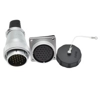 Connecteur industriel personnalisé, prise d'aviation étanche, connecteur mâle/femelle série WS 31 broches IP67, prise métallique Weipu