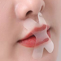 SAMVO PE Bande adhésive buccale pour un sommeil facile, anti-ronflement, favorise la respiration nasale, hypoallergénique, soin des yeux, certifié CE, durée de conservation de 3 ans