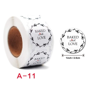 Adesivi fatti a mano al forno con adesivo d'amore grazie per il tuo ordine adesivi etichetta sigillante bianca - Product Image 4