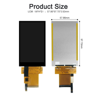 Polcd layar LCD TFT 3.97 inci RGB, layar modul LCM dengan Panel sentuh kapasitif 480 "RGB 800x3.97