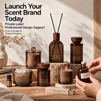 Diffuseur de parfum sans flamme en rotin avec couvercle en bois, ornements d'aromathérapie pour chambre à coucher, parfum d'huiles essentielles longue durée