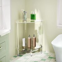 Table d'appoint triangulaire en acrylique transparent sur mesure pour petit espace, étagère d'angle à 4 niveaux, table d'appoint pour salon, chambre à coucher