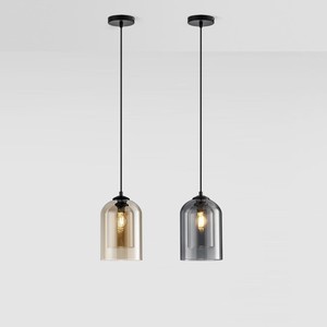 Area <b>Pond</b> Glass Pendant <b>Light</b> Black Adjustable Height Eye Caring Home Lighting Chandelier LED 220V - Product Image 1