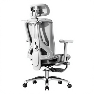Silla de Oficina Ergonómica Moderna de Alta Calidad, Lujosa, con Malla 3D, Ajustable, con Reposapiés, Respaldo Alto y Base Metálica - Product Image 3