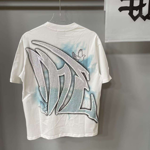 Maglietta di Alta Qualità 100% Cotone con Stampa Grafica 'Mixed Emotions', Abbigliamento Streetwear Oversize per Uomo - Product Image 4