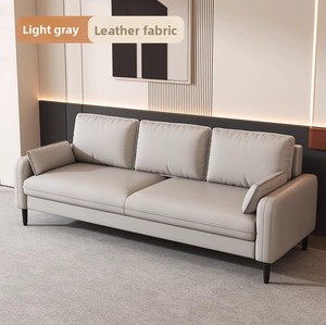 Hiện đại tối giản kem màu vải sofa 1 3 chỗ ngồi nhỏ gọn ghế cho phòng khách nhỏ căn hộ cho thuê nhà - Product Image 1