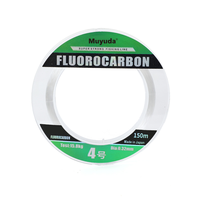 Ligne de pêche en fluorocarbone haute ténacité Muyuda 50m, flottante, résistante à l'abrasion, haute sensibilité, pour ruisseau, lac, rivière