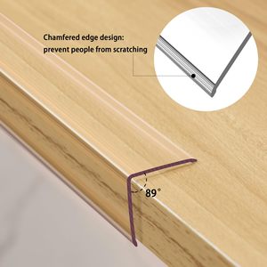 Clear Self-Adhesive <strong>Corner</strong> Guards &amp; Edge <strong>Protectors</strong> For <strong>Furniture</strong>, Doors &amp; Tables. Covers Sharp <strong>Corners</strong>, Easy Install. - Product Image 3