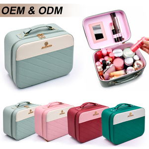 Prix d'usine <span class=keywords><strong>pas</strong></span> <span class=keywords><strong>cher</strong></span> Train de <span class=keywords><strong>maquillage</strong></span> de voyage Boîte de rangement pour cosmétiques avec miroir - Product Image 6