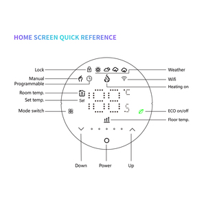<span class=keywords><strong>Termostato</strong></span> di riscaldamento elettrico a pavimento con <span class=keywords><strong>termostato</strong></span> <span class=keywords><strong>Wireless</strong></span> Smart Room Tuya Wifi programmabile - Product Image 2