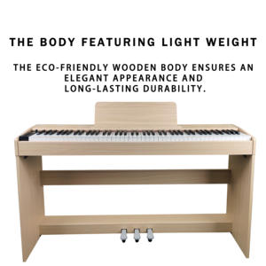 Piano numérique portable Beisite S-183, prix d'usine, <span class=keywords><strong>clavier</strong></span> professionnel 88 touches, son de rêve français, rechargeable avec étui - Product Image 3