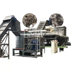 Chinese supplier high safety waste metal copper aluminum crusher shredder machine for recycling