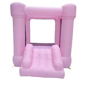 Vente flash - Mini château gonflable rose avec filet de sécurité - Product Image 6