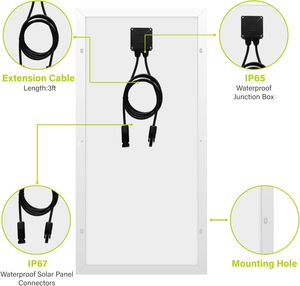 <span class=keywords><strong>Panneaux</strong></span> solaires en verre bon marché, étroits, 25W 50W, taille OEM, panneau <span class=keywords><strong>solaire</strong></span> rigide mono, 12V 18V 24V <span class=keywords><strong>pour</strong></span> toit de <span class=keywords><strong>camping</strong></span>-<span class=keywords><strong>car</strong></span>, marine, remorque - Product Image 3