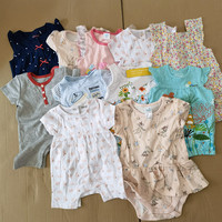 Vente de liquidation en gros de surplus de stock : Combinaison grenouillère en coton doux et adorable pour bébé et tout-petit 1054 05