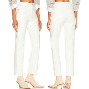 กางเกงหนังทรงขาบานแบบเรียบสำหรับผู้หญิง คุณภาพสูง ออกแบบแฟชั่นตามสั่ง ขายส่ง - Product Image 6