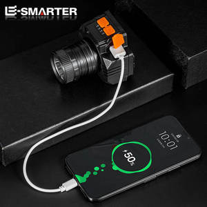 Đèn pin trán LED sạc lại được, chống nước, dùng cho chạy bộ, cắm trại, khẩn cấp, đi bộ đường dài, bán buôn, màu đỏ - Product Image 4