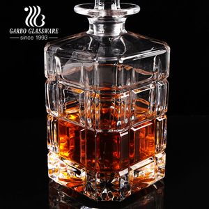 Décanteur en verre élégant à l'ancienne avec bouchon en verre Verres Bouteille <span class=keywords><strong>de</strong></span> vin d'alcool <span class=keywords><strong>Carafe</strong></span> à whisky en verre classique 780ml - Product Image 5