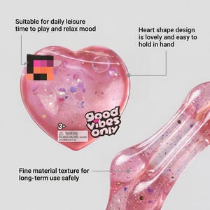 Lindo Juguete Blandito de Maltosa en Forma de Corazón Nedoh, Suave al Tacto, de Rápido Rebote, Mini Juguete Portátil para Aliviar el Estrés - Product Image 5
