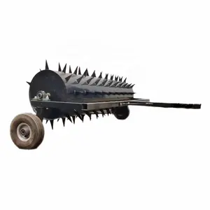 36inch Lawn Aerator with Wheels ATV trailed manual Lawn Garden Garding Yard Tools instruments Tow behind Lawn Tractor