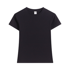 T-shirt pour femmes, <span class=keywords><strong>streetwear</strong></span> de haute qualité, t-shirt uni pour femmes, col rond, t-shirt lavé pour femmes - Product Image 5