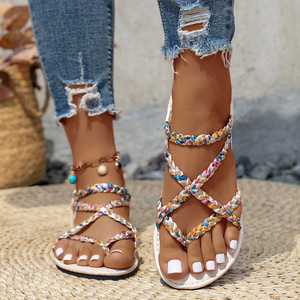 <span class=keywords><strong>Scarpe</strong></span> Estive da Donna <span class=keywords><strong>Taglie</strong></span> <span class=keywords><strong>Grandi</strong></span> 36-43 Stile Europeo Americano Tendenza Moda Outdoor Slip-on con Cinturino Sottile e Plateau Combinato - Product Image 2