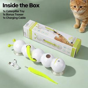 <span class=keywords><strong>Jouet</strong></span> interactif pour <span class=keywords><strong>chat</strong></span> AFP Caterpillar avec ventouse puissante, activé par le mouvement, jeu de tape-taupe avec plumes pour l'enrichissement du <span class=keywords><strong>chat</strong></span> - Product Image 1