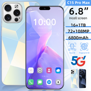 Nhà Máy Trực Tiếp C15 Pro Max 6.8 "16GB + 1Tb Deca Core Android 14 72MP + 108MP 6800MAh 5G Dual Sim Hot Bán Cho Sinh Viên - Product Image 3