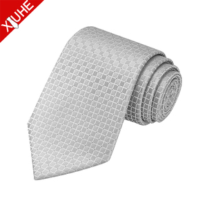 Cravates en polyester extra longues de couleur unie classique de haute qualité cravates à la mode en jacquard <span class=keywords><strong>lavande</strong></span> pour hommes vente en gros - Product Image 2