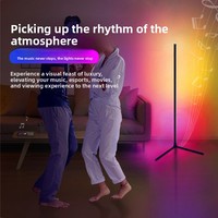 Lumière d'ambiance modulaire pour jeux vidéo, RGB, à commande vocale, contrôlable par application, sur pied, alimentation USB