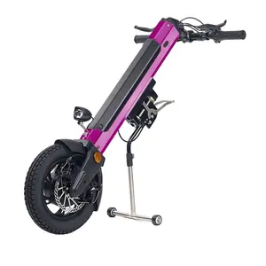 Mijo MT01 ממונע כיסא גלגלים handcycle ערכות סין חשמלי נוסף מצורף כיסא גלגלים כיסא גלגלים קדמי גלגל