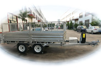 Remorque utilitaire robuste à Double axe, boîte galvanisée entièrement soudée, remorque cargo, norme australienne
