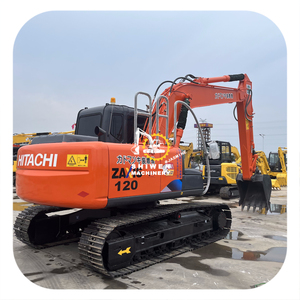 Excavatrice d'occasion de marque japonaise Hitachi zx120, 12 tonnes, taille moyenne, moteur Isuzu 4BG1, pour travaux de construction et agriculture, zx110m zx130h zx200 - Product Image 1