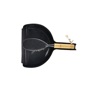 EISHO Eco friendly Small Dustpan Brush with Bamboo Handle Set Dustpan Brush Set Table Cleaning Dustpan